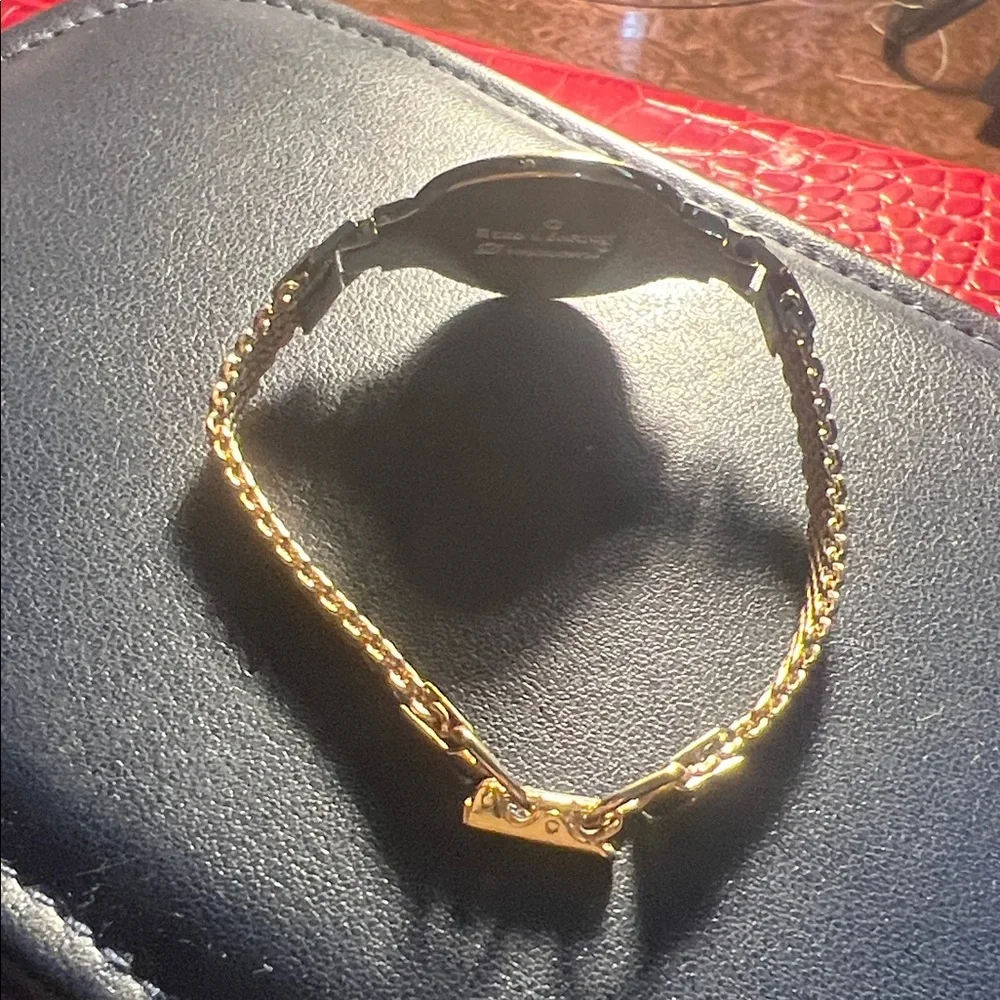 Reed & Barton Gold bracelet with Sunburst Dial - Picture 3 of 5